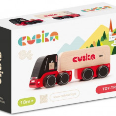 Jucarie din lemn - Toy-Truck - Red | Cubika