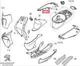 Cumpara ieftin Carena laterala dreapta spate originala Peugeot Vivacity &acirc;&euro;&ldquo; Vivacity 2T 50-100cc (albastru deschis)