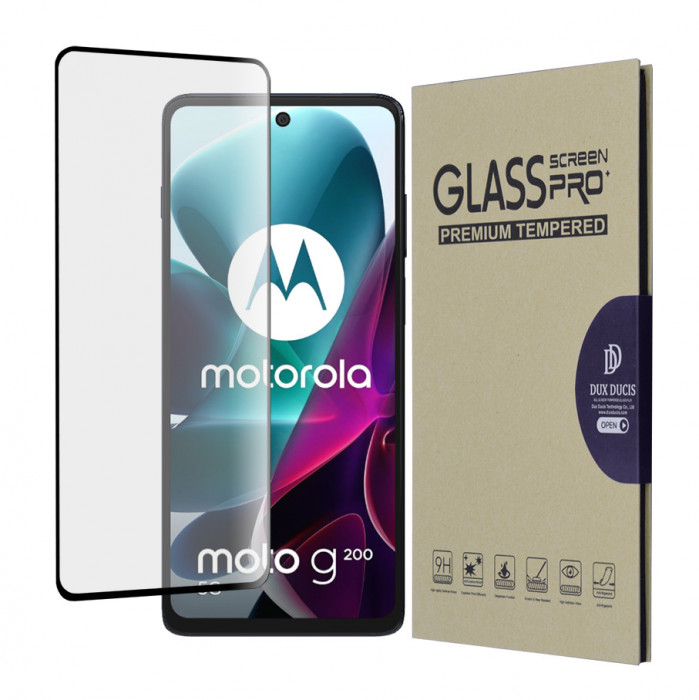Dux Ducis - Folie sticla securizata - Motorola Moto G200 5G - Negru