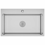 Cumpara ieftin Chiuveta de bucatarie lucrata manual, otel inoxidabil