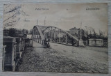 Cp Caransebeș Podul Timisiu - anii 1920, Circulata, Fotografie