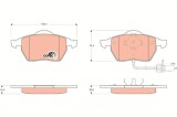 TRW GDB1440 COTEC set placute frana,frana disc