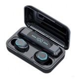 Casti bluetooth EarBuds F9-5, wireless, handsfree, BT 5.0, carcasa cu afisaj LED si capacitate de incarcare telefon 1200mAh, control Touch, incarcare