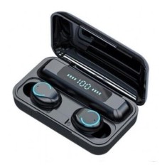 Casti bluetooth EarBuds F9-5, wireless, handsfree, BT 5.0, carcasa cu afisaj LED si capacitate de incarcare telefon 1200mAh, control Touch, incarcare