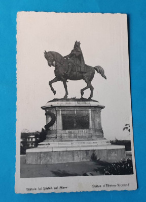 Statuia lui Stefan cel Mare - Iasi - carte postala veche 1920 - editura Socec foto