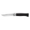 Cutit de buzunar N&deg;08, inox, 8,5cm, &quot;Tradition Luxe&quot;, Ebony - Opinel