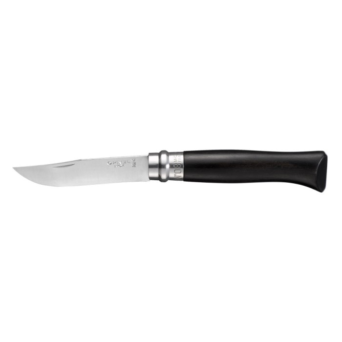 Cutit de buzunar N&deg;08, inox, 8,5cm, &quot;Tradition Luxe&quot;, Ebony - Opinel