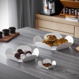 Cumpara ieftin Set de accesorii metalice decorative, 3 bucati Rodos Alb 36x36 cm