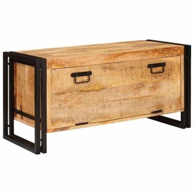 vidaXL Dulap pentru pantofi Maro 90 x 38 x 45 cm Lemn masiv de mango 4016721 foto