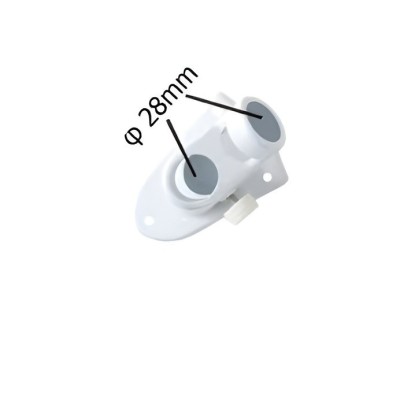 Baza pentru suport de steag, flippy, 2.8 cm, alba foto