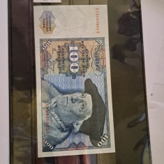 Bancnota de colectie 100 Deutsche Mark Banknote 1980