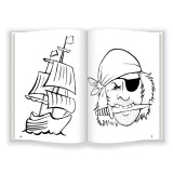 Carte de colorat Gama pentru baieti, printi, pirati, masini curse, format mare, varsta 3-6 ani, educativ