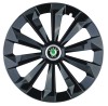 Set 4 capace roti Fame negru R15 pentru gama auto Skoda, Autohelix MSA