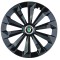 Set 4 capace roti Fame negru R15 pentru gama auto Skoda