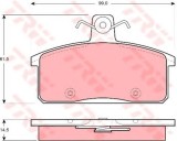 Set placute frana,frana disc SUZUKI VITARA Cabrio (ET, TA) (1988 - 2002) TRW GDB3202