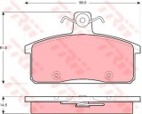 Set placute frana,frana disc SUZUKI VITARA (ET) (2003 - 2005) TRW GDB3202