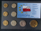 Seria completata monede - Poland 2005 - 2012 , 8 monede, Europa