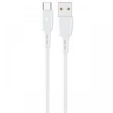 Lemontti Cablu Wind USB-A la Type-C, 1.2m, Alb