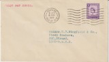 Isle of Man 1958 , Plic FDC Circulat