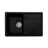 Chiuveta din compozit de granit pentru bucatarie Negru metalic ELEFANT PREMIUM 7850 VERONA 775 x 495 mm Innovative ReliableTools