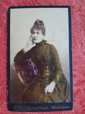 Fotografie tip CDV, gemeie ganditoare, inceput de secol XX foto