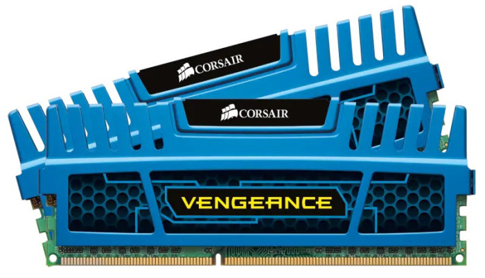 Kit Dual Channel Corsair 8GB (2 x 4GB), DDR3, 1600MHz, Radiator Albastru