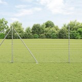 vidaXL Gard de C&acirc;mp 1.6x25 m din Oțel Galvanizat