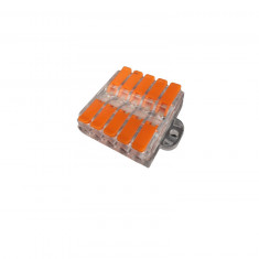 Conector legatura Doza 5 Poli, Dublu, KV226 transparent, 41A 450V 0.5-6mm2