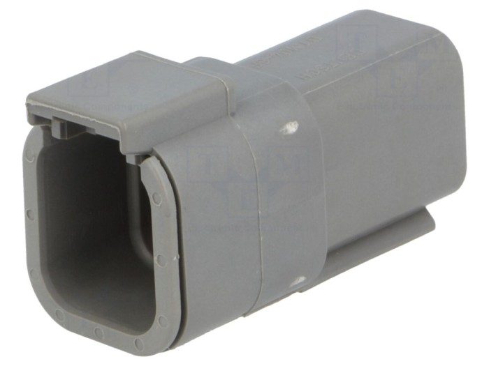 Conector DTM 6 PIN IP68, mufă-cablu