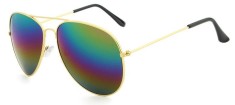 Ochelari de soare Aviator - 3 nuante cu reflexii - Gold foto