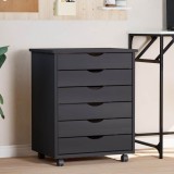 vidaXL Dulap rulant cu sertare MOSS, gri, lemn masiv de pin 355893