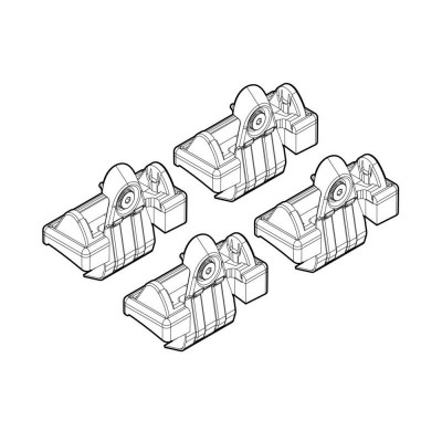 Kit de montaj pentru bare Alumia, Quadra, Silenzio - C022 - Volkswagen LAMN21022 foto