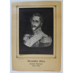 ALEXANDRU GHICA , DOMNUL MUNTENIEI 1834 -1842 , PLANSA DIDACTICA , INTERBELICA