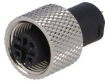 Conector M12 4-pin pentru masă 125V 10A