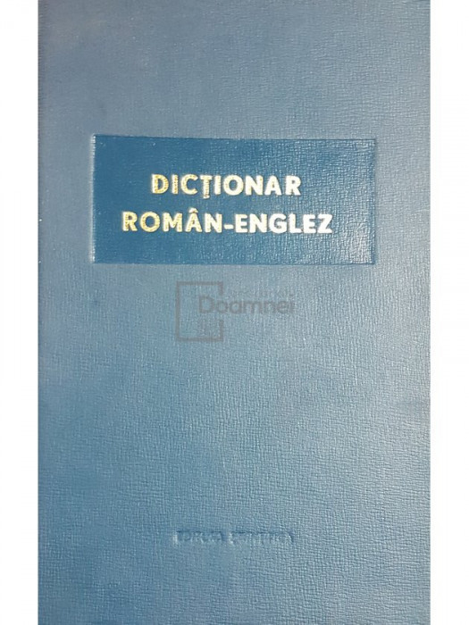 Leon Levitchi - Dictionar roman-englez (editia 1965)