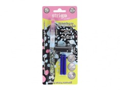 Stilou Strigo cu Cerneala care se sterge + 2 Rezerve + Dispozitiv Curatare Penita , Design Wild