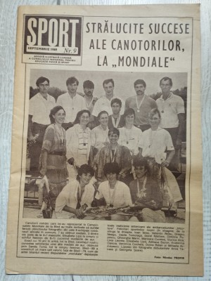 Revista SPORT nr. 9 - Septembrie 1989 - Petrolul Ploiesti foto