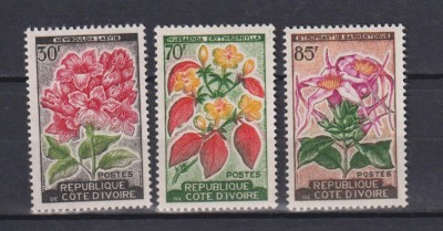 COTE D&amp;#039;IVOIRE FLORI MI. 228-230 MNH foto