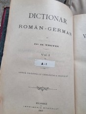 Dictionar Roman German - H. Tiktin vol.I