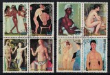 Timbre Guinea Ecuatoriala 1975 - Picturi Nuduri, Serie Completa. Colectie Africa Ecuatoriala
