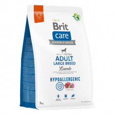 Brit Care Hypoallergenic Adult Large Breed, L-XL, Miel, hrană uscată monoproteică câini, sistem imunitar & alergii, 3kg