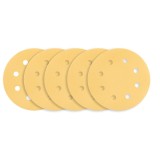 Hartie abraziva Velcro 180 mm K180, 5 buc, 8 gauri, pentru slefuitor Graphite