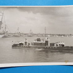 Fotografie veche anii 1930 - Nava Militara de razboi - LAHOVARY piesa de coletie