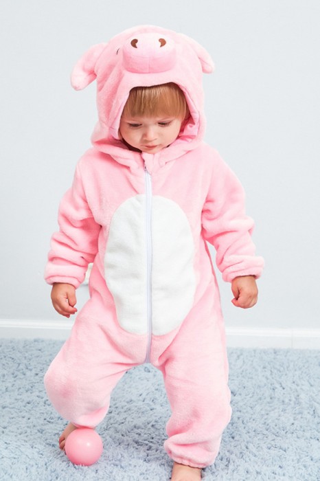 CLD130-5 Pijama kigurumi pentru bebelusi din material moale si pufos