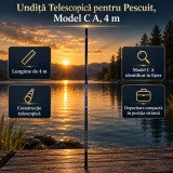 Undiță Telescopică pentru Pescuit, Model C A, 4 m