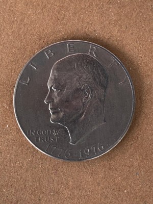 Moneda 1 Dollar 1976 - Eisenhower Dollar Bicentenar foto