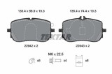 Set placute frana disc Mercedes A-Class, B Class Sports, Cla, Cla Shooting Brake, Gla, Glb Motor A 200 d 4-matic, A 220, A 220, 135.4 mm, 19.3 mm,