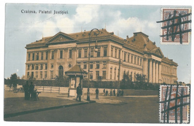 4077 - CRAIOVA, Justice Palace, Tribunalul, Romania - old postcard - used - 1910 foto