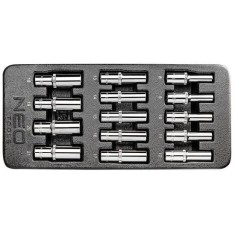 Set capete tubulare lungi, pentru dulap mobil, 1/2&amp;quot;, 8-21 mm, 14 piese, NEO GartenVIP DiyLine foto