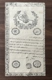Document administrativ otoman - cu tugra Sultanului Abdulaziz Han